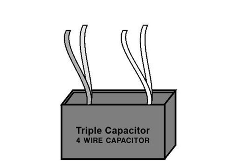 Triple Capacitor - Four Wire