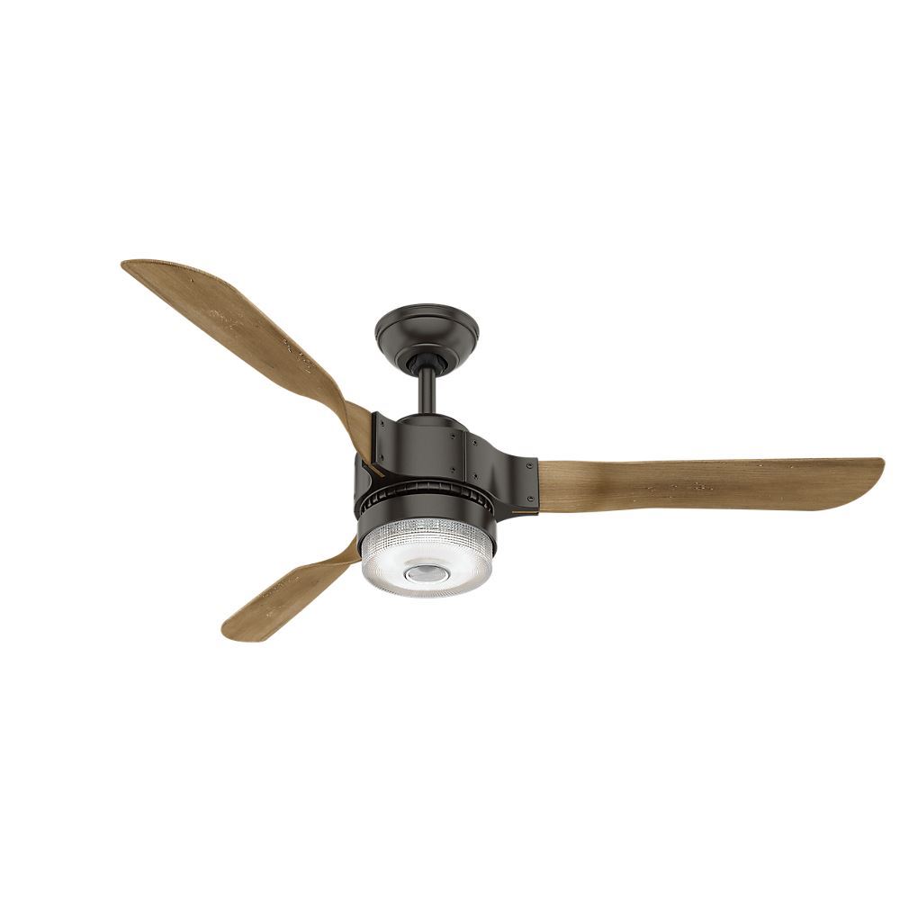 Hunter Wifi Enabled Homekit Compatible 54 Apache Le Bronze Ceiling Fan With Light Integrated Control System Handheld Model 59226 Dan S City Fans Parts Accessories