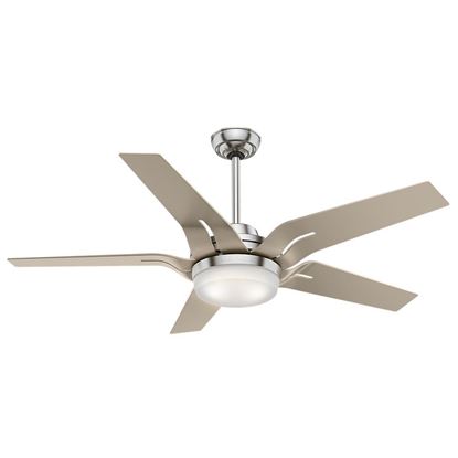 Casablanca  56" Correne LED Brushed Nickel Ceiling Fan with Light and Handheld Remote, Model 59197