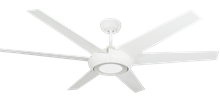 Elegant II 60 in. WiFi Enabled Indoor/Outdoor Pure White Ceiling Fan and Light