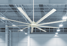 Liberator 96 in. Indoor/Outdoor Pure White Ceiling Fan with Remote