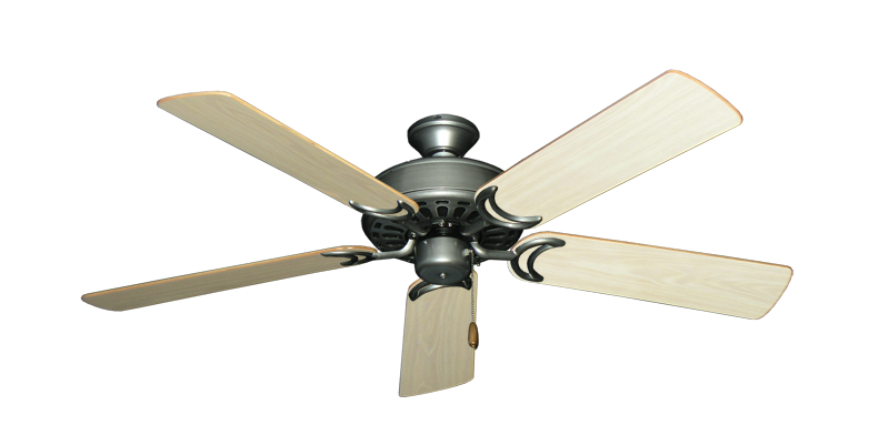 Dixie Belle Brushed Nickel with 52" Bleached Oak Gloss Blades