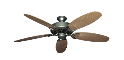 Dixie Belle Brushed Nickel with 52" Outdoor Leaf Tan Blades