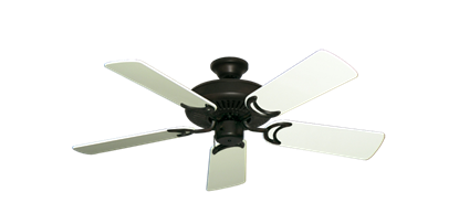 Riviera Oil Rubbed Bronze with 44" Antique White Gloss Blades