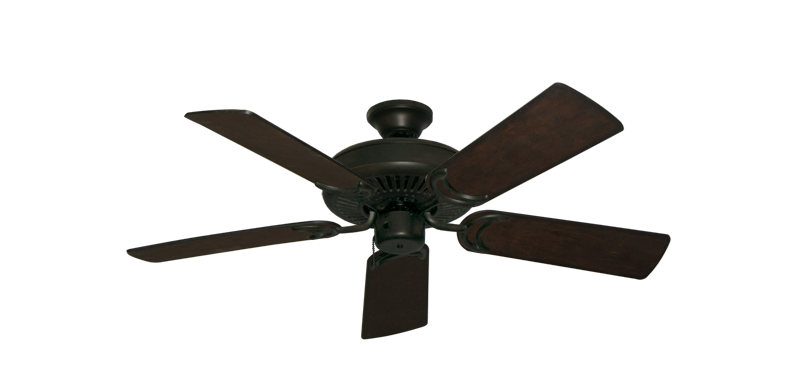 Riviera Oil Rubbed Bronze with 44" Distressed Walnut Blades