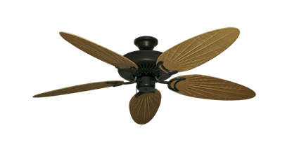 Riviera Oil Rubbed Bronze with 52" Outdoor Palm Walnut Blades