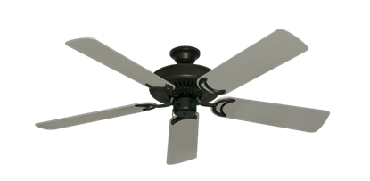 Riviera Oil Rubbed Bronze with 52" Satin Steel (painted) Blades