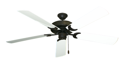 Raindance Oil Rubbed Bronze with 60" Outdoor Pure White Blades