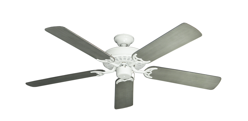 Bimini Breeze V Pure White with 52" Outdoor Brushed Nickel BN-1 Blades