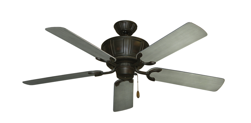 Centurion Oil Rubbed Bronze with 52" Outdoor Brushed Nickel BN-1 Blades