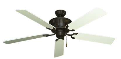 Centurion Oil Rubbed Bronze with 60" Antique White Blades