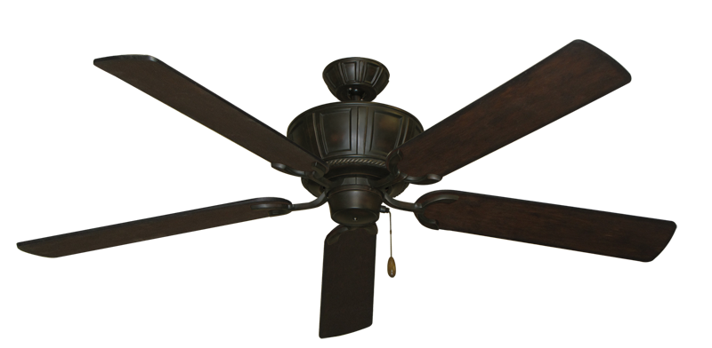 Centurion Oil Rubbed Bronze with 60" Distressed Walnut Blades