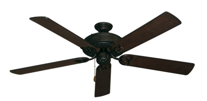 Renaissance Oil Rubbed Bronze with 60" Distressed Walnut Blades