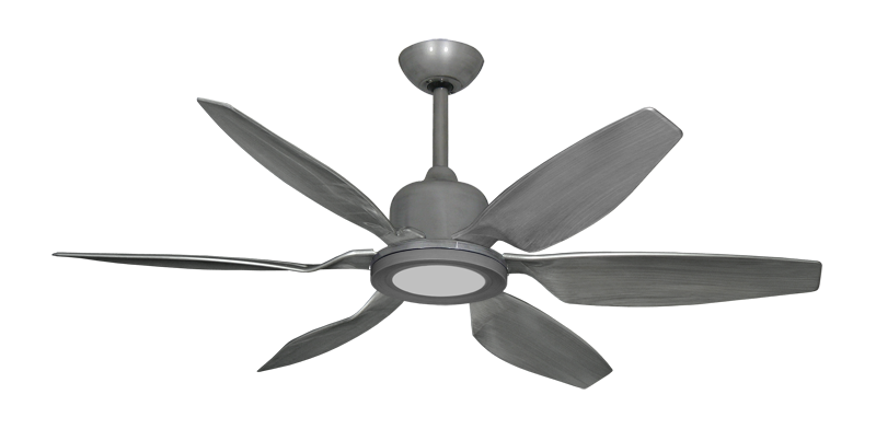 Titan II Brushed Nickel with 52" Resin Brushed Nickel Blades with 18W LED Array Light and Remote