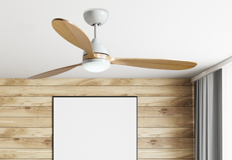 Koho 52 Indoor Contemporary Ceiling Fan, Modern Wood Ceiling Fan With Light