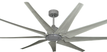 Liberator 72 in. WiFi Enabled Indoor/Outdoor Brushed Nickel Ceiling Fan with Stone Blades