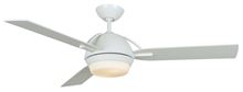 Enterprise 52 in. Pure White Ceiling Fan with Light