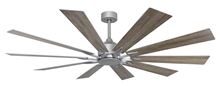 Fusion WiFi Brushed Nickel Ceiling Fan with 66" Blades and Remote