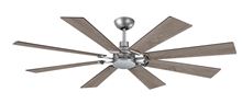 Aria 60 in. Integrated LED Brushed Nickel -1 Ceiling Fan with Light and Remote Control