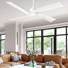 Intrigue 60 in. Indoor/Outdoor Pure White Smart Ceiling Fan with Remote Control	