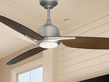 Cresswind 52 in. Indoor Brushed Nickel Smart Ceiling Fan with 18W LED and Remote Control 